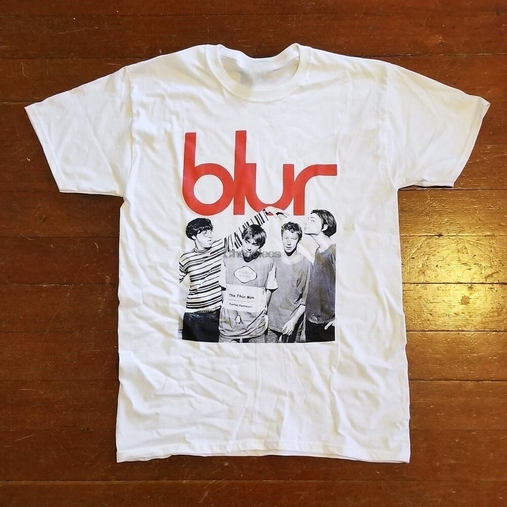 White Blur Band Shirt Tour Concert Tee Unisex